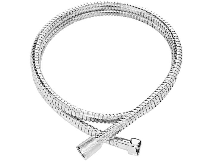 Brauseschlauch ADOB Exklusiv , grau (chrom), L:1,25m, Edelstahl, Schläuche, Brauseschlauch, Verschraubungen aus Messing verchromt