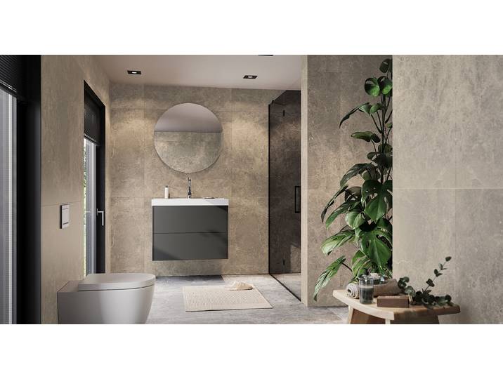 Meuble vasque Bodera 81 x 65cm Gris/Graphite