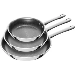 Henckels by ZWILLING Pfannenset Valley 3tlg. Edelstahl Silber