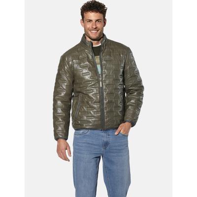 Lederjacke BABISTA "Lederjacke RAMILO", Herren, Gr. 52, grün (oliv), Obermaterial: 100% Lammleder LEL., Jacken