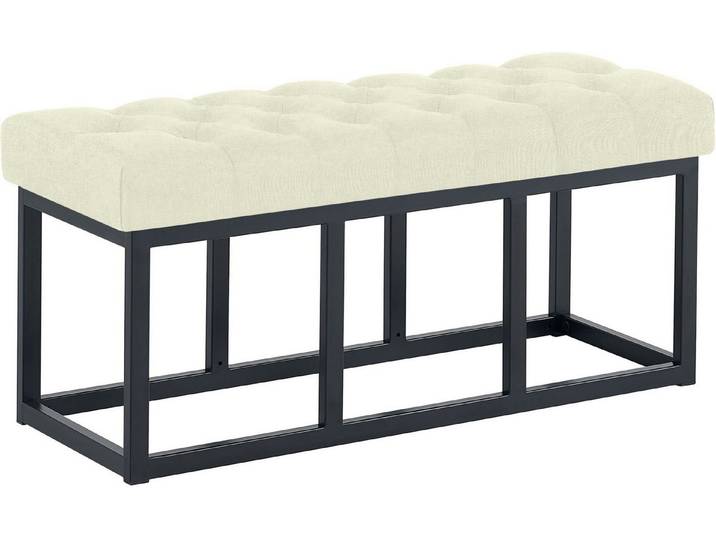 furnicato Sitzbank Amun 100x38x46 cm Creme (1-St)