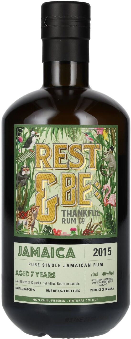 Rest & Be Thankful Whisky & Rum Rest & Be Thankful JAMAICA 7 Years Old Pure Single Jamaican Rum 2015 #2 46% Vol. 0,7l