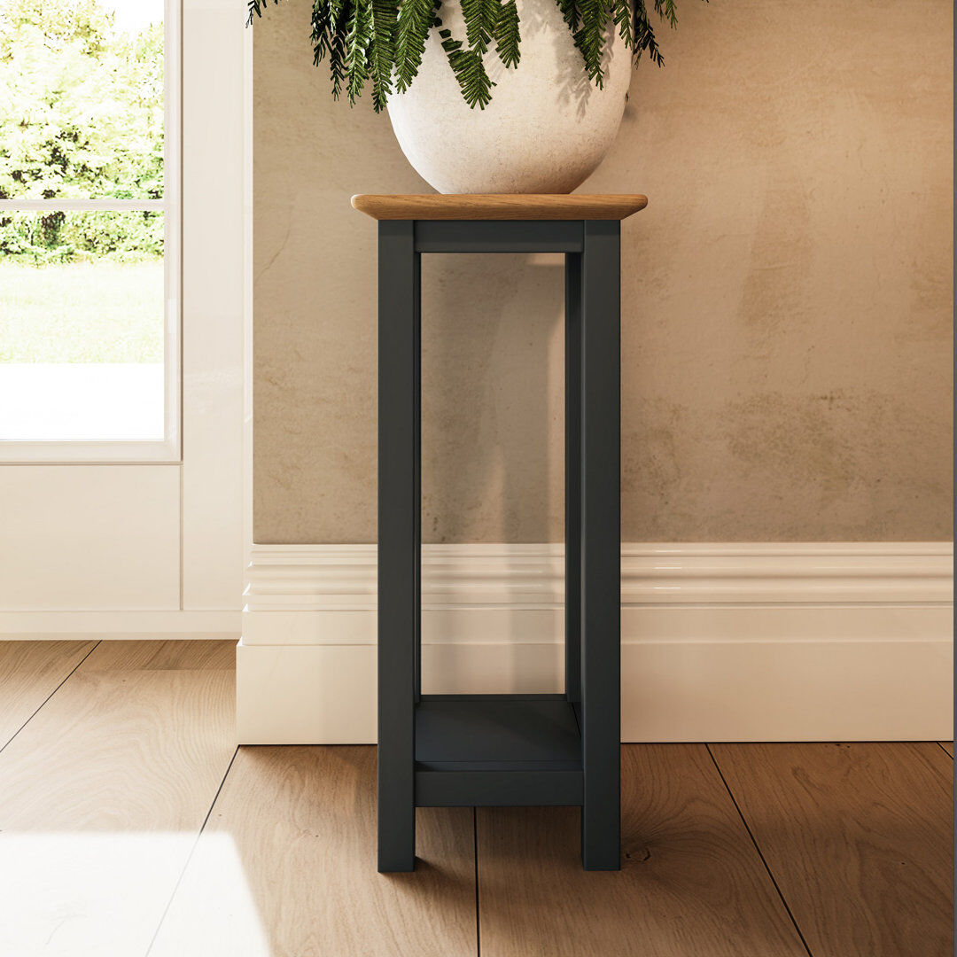 ClassicLiving Daris Side Lamp Table Plant Stand. Fully Assembled Blue 55cm H X 27cm W X 24cm D
