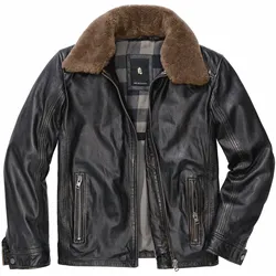 Lederjacke Aviator - 52