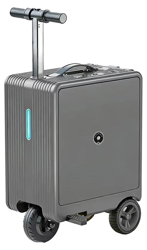 Elektrischer Koffer - Handgepäck-Trolley 50 cm - ABS - Spinner-Rollen - TSA-Schloss - Teleskopgriff - Dunkelgrau