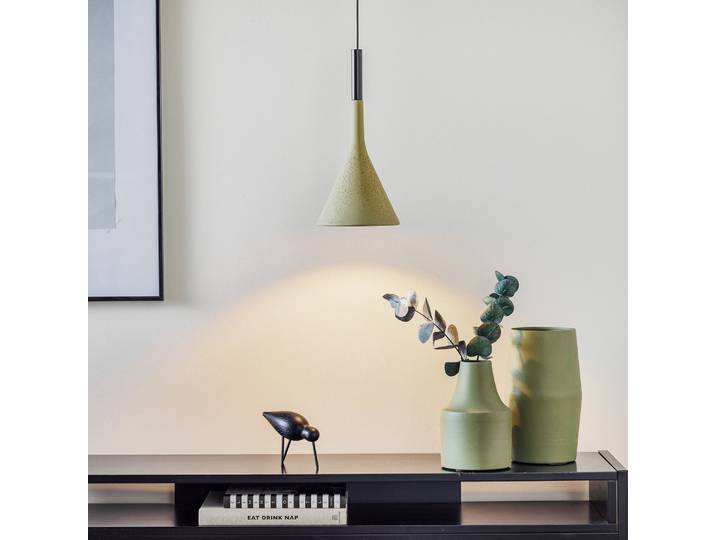 Aplomb Suspension GU10 Green - Foscarini - Cuisine - Design - Béton - À ampoule unique