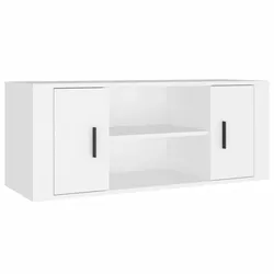 vidaXL TV-Schrank Weiß 100x35x40 cm Holzwerkstoff