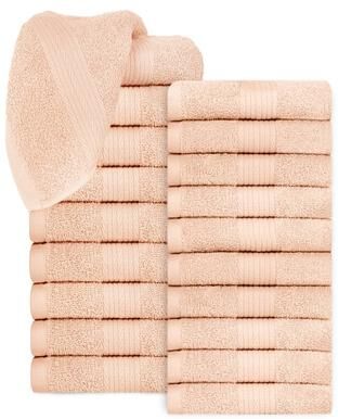 Ample Decor Spa Quality Ultra Soft Cotton Washcloths 12X12 Inch - 20 Pcs