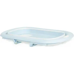 EcoToys, Babybadewanne, Faltbare Baby-Badewanne für Reisen mit Abfluss, Grau