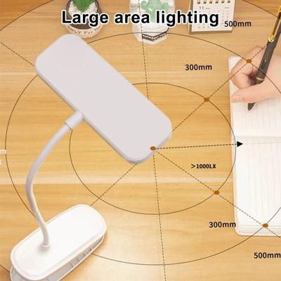 Inspired Finds Rechargeable LED Clip On Study Lamp For Dorm Desk, Bedside, And Reading Rechargeable LED Clip On Study Lamp For Dorm Desk, Bedside, And Reading