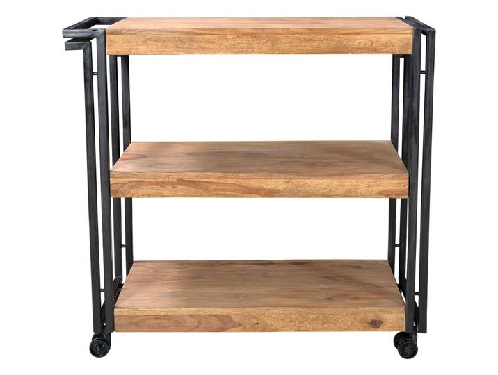 Servierwagen Ecuador natur Holz B 80 T 35 H 80 cm