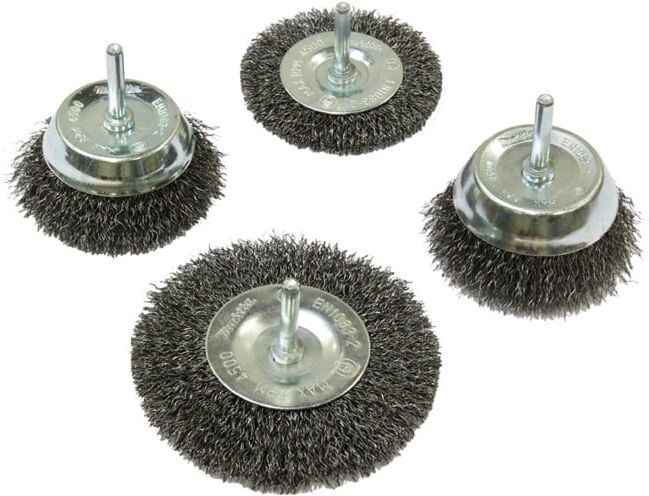 Makita jeu de brosses rondes 4 pcs. acier (D-65729)