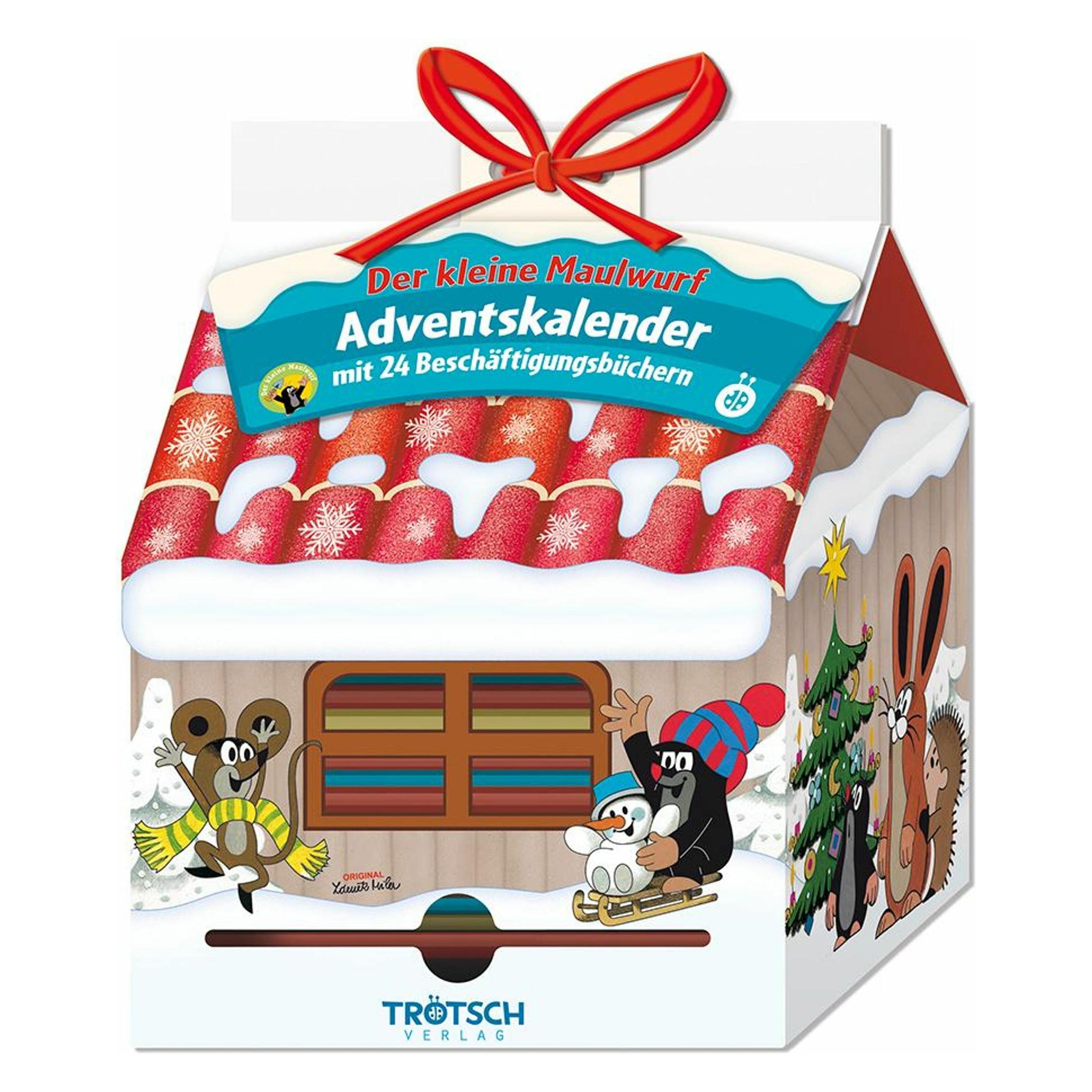 Trötsch Der kleine Maulwurf Adventskalender Haus mit 24 Minibüchern (K5 084094991)