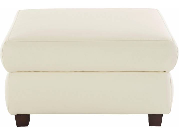 Hocker DOMO COLLECTION Sully B/T 82/76cm , beige (creme), B:82cm H:44cm T:76cm, Luxus-Microfaser ALTARA NUBUCK (100% Polyester);Kunstleder SOFTLUX;Luxus-Microfaser (100% Polyester);Chenille (100% Polyester), Hocker, Hocker
