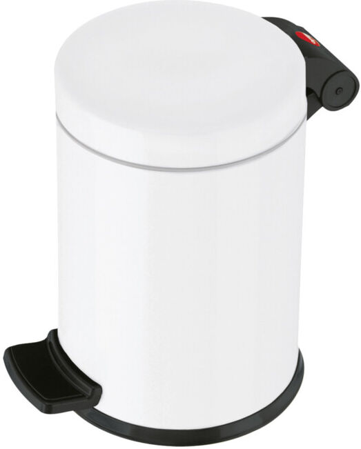 Hailo Poubelle à pédale ProfiLine Solid 4 blanc (0704-149)