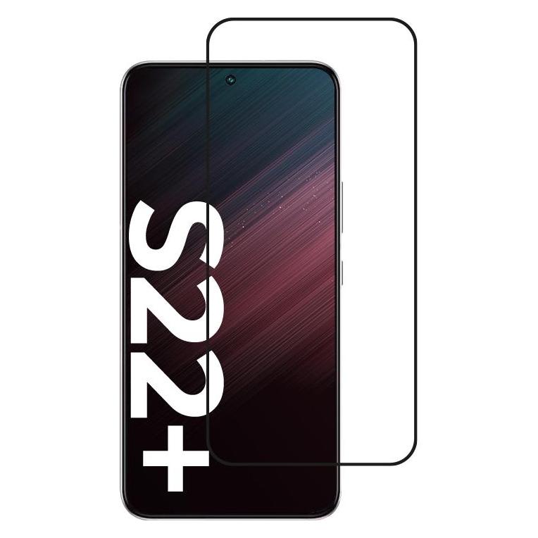 Crong 7D Nano Flexible Glass - Szkło hybrydowe 9H na cały ekran Samsung Galaxy S22+ (Samsung Galaxy S22+) (CRG-7DNANO-SGS22P)