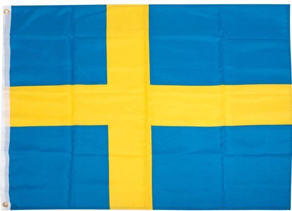 No-Name Flag, Svensk Flag, Tekstil, 90x150 Cm.