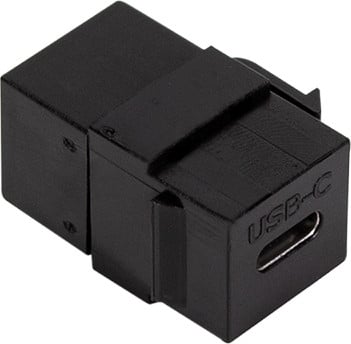LogiLink Professional NK0032 Keystone connector USB 3.1 zwart