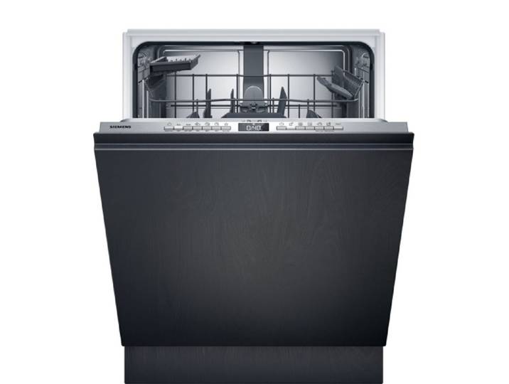 SIEMENS vollintegrierbarer Geschirrspüler iQ300 SN63EX27BE, 9 l, 13 Maßgedecke, automatische Türöffnung, Selbstreinigendes Sieb