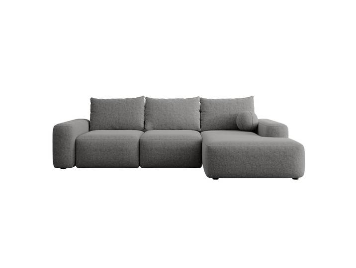 Ecksofa mit Schlaffunktion Carnos, L-förmig, mit Ball, einzelne