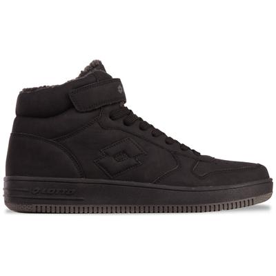 Sneaker LOTTO, Herren, Gr. 37, schwarz (schwarz, dunkelgrau), Synthetik, Schuhe Sneaker, - mit wärmendem Innenfutter