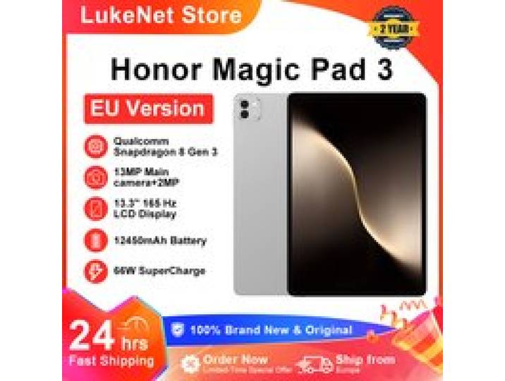 HONOR Magic Pad 3 Tablet EU-versie Snapdragon 8 Gen 3 13,3'' 3K LCD 165Hz scherm Snapdragon 8s Gen 3 12450mAh batterij Android 15