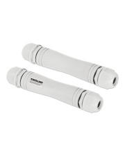 Intellinet Ultra Long Range Outdoor 10/100 PoE+ Extender Set Verlängert PoE-Reichweite auf bis INTELLINET zu 1000m PD-Port 95W IP67 grau (561952)