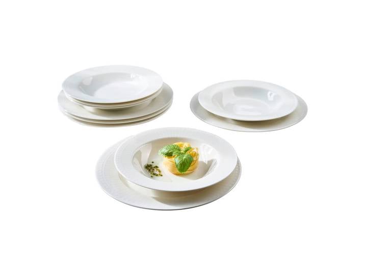 Ritzenhoff Breker Tafelservice Sofia, Weiß, Keramik, 12-teilig, 24x31x30 cm, Essen & Trinken, Geschirr, Geschirr-Sets, Tafelservice