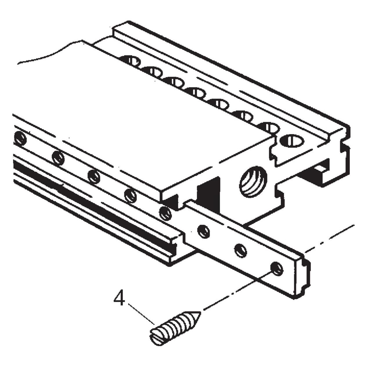 Schroff Stiftschraube - NTS STIFTSCHRAUBE M3X8 100ST (21100646)