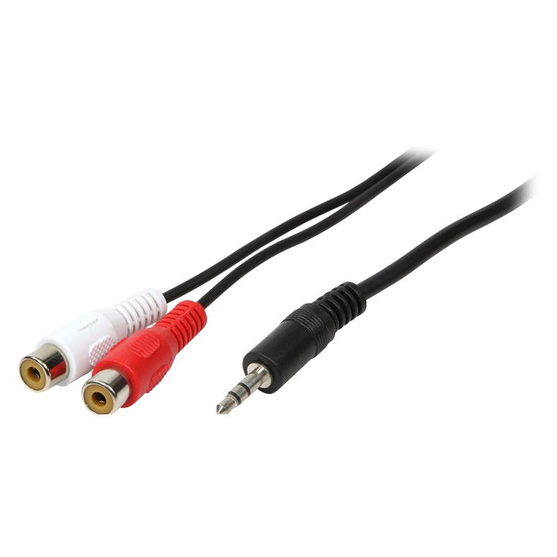 LogiLink CA Anschlusskabel (0.20 m, AUX Kabel, Cinch Kabel) (CA1047)