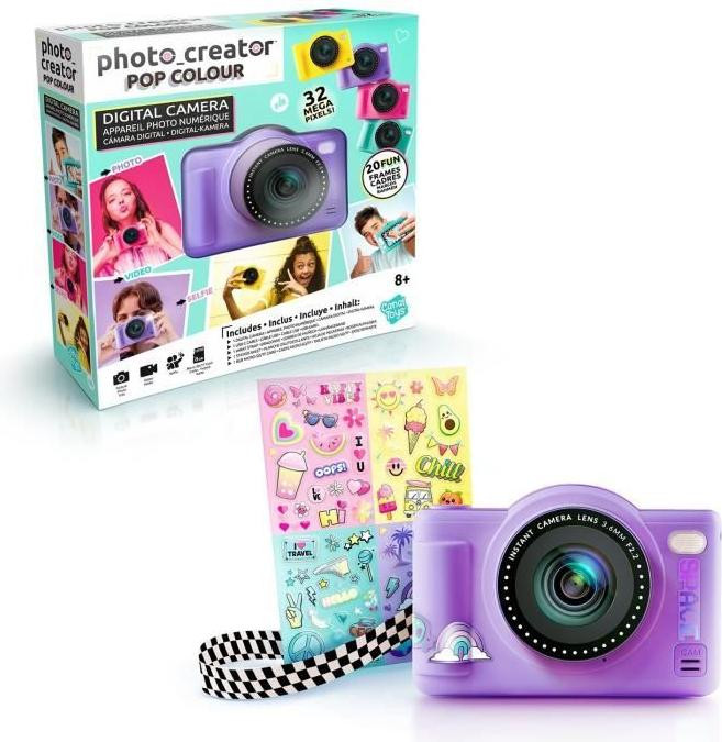 Canal Toys Photo Creator Digitale camera met 8GB SD-kaart, paars