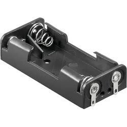 HALTER 2XUM4-NLF - Batteriehalter für 2 Microzellen (AAA), Lötfahnen