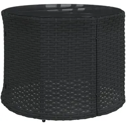 vidaXL, Gartenlounge, Mudenau (Halbrund (pe rattan and glass))