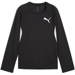 Puma, Jungen, Sportshirt, Y CROSS THE LINE LS 3.0 (140), Schwarz, 140
