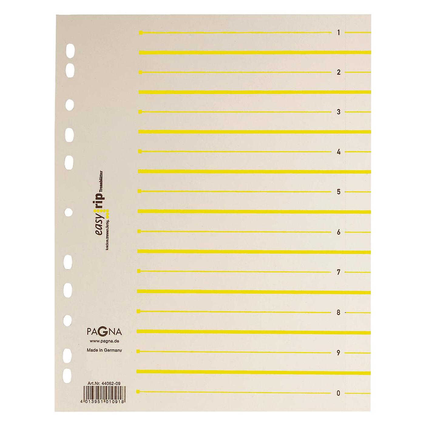 Pagna Trennblätter Easy Rip 1-0 beige, 100 St. (44063-05)