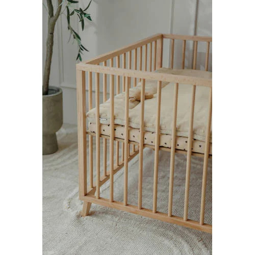 Meyco boxmatras hoeslaken Sweet Heart beige/zwart voor baby's