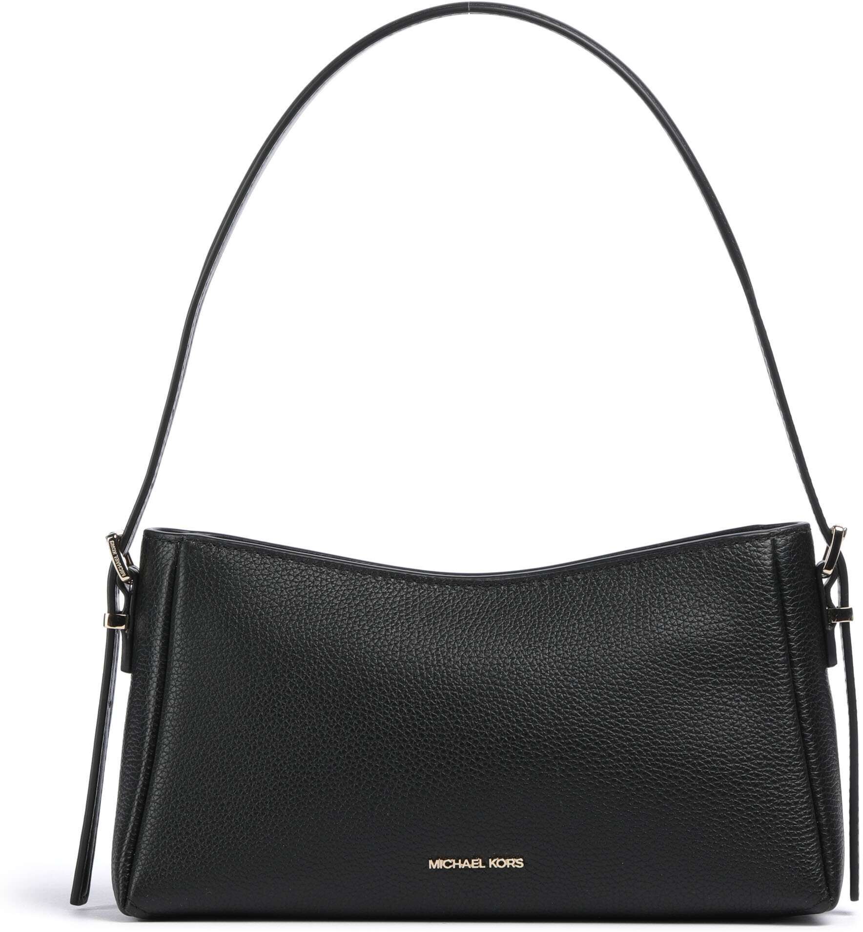 Michael Kors Moore Schultertasche aus Leder, schwarz
