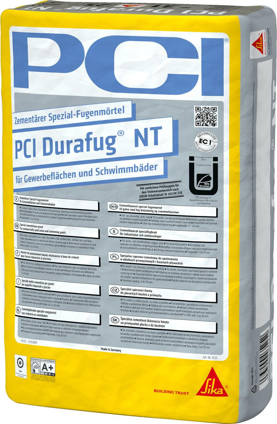 PCI Durafug NT Voegmiddel, 25 kg, kleur: zilvergrijs