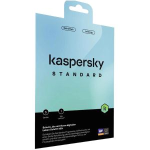 Kaspersky Antivirenprogramm Standard, 3 Geräte, 1 Jahreslizenz, 3 Anwendungsbereiche