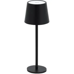 Tischleuchte Schwarz/Chrom, inkl. USB-Kabel
