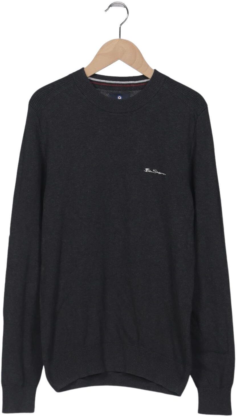 Ben Sherman Herren Pullover, Grau, Gr. S, Baumwolle - Second Hand