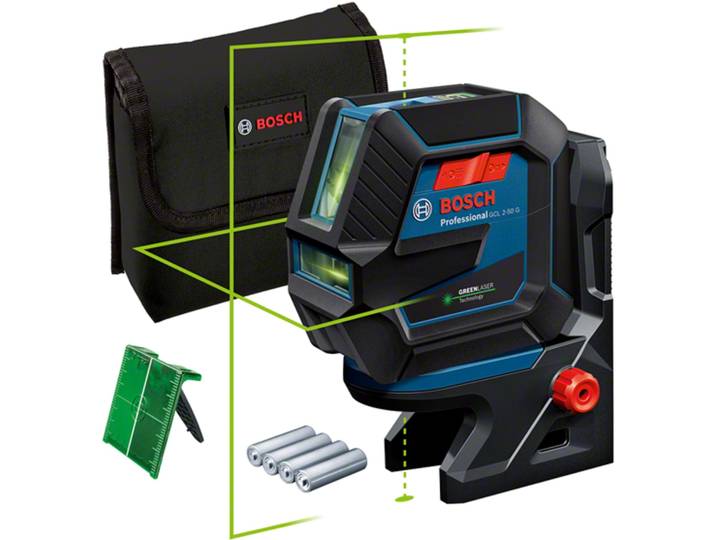 Laser points et lignes GCL 2-50 G Professional - BOSCH - avec piles et sacoche - 0601066M00