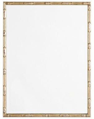 "Bamboo Frame Mirror - Silver, 42"" x 22"" - Ballard Designs"