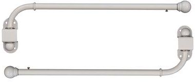 Urbanest Adjustable Swing Arm Metal Window Curtain Rods (Set of 2)