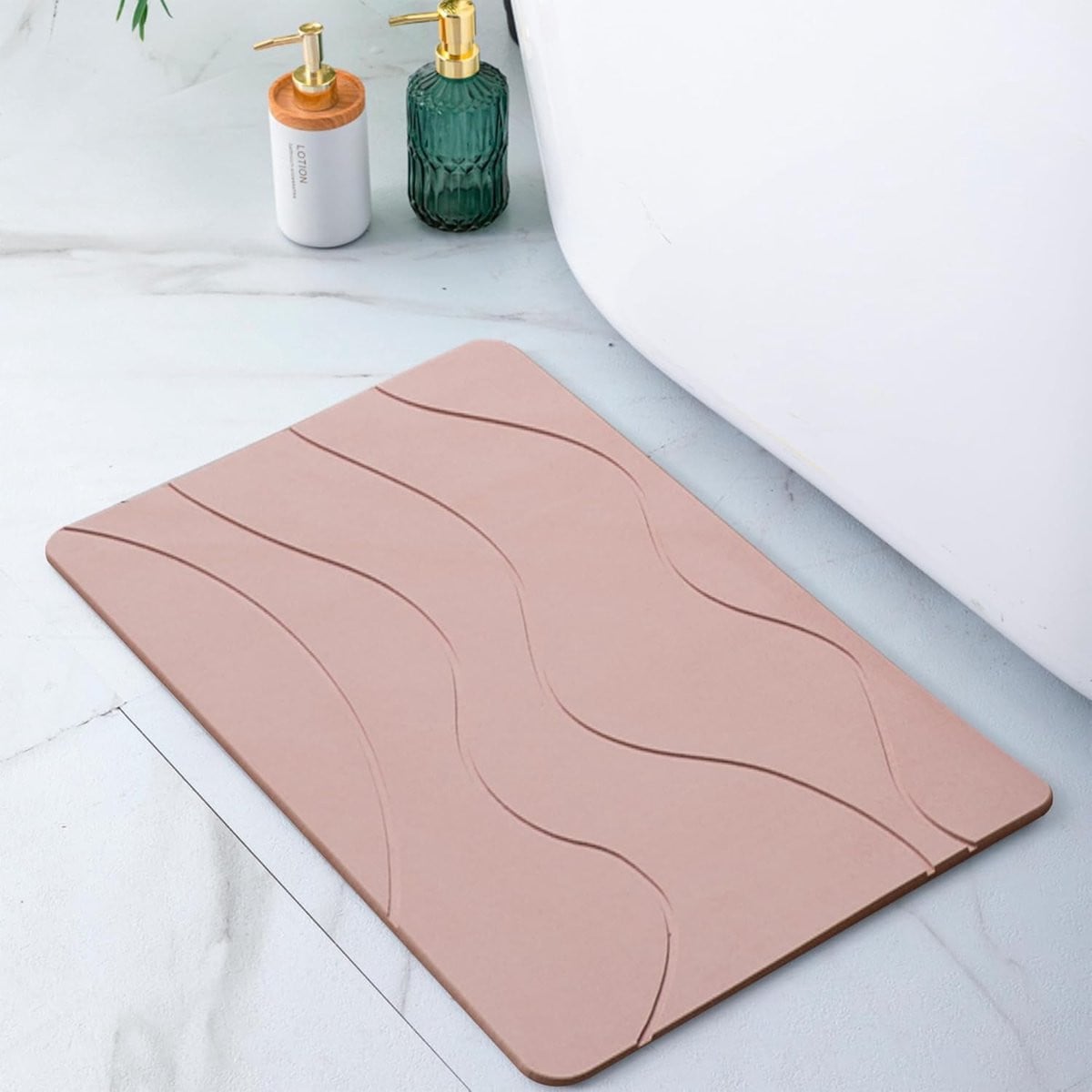 Zachte anti-slip badmat en douchemat