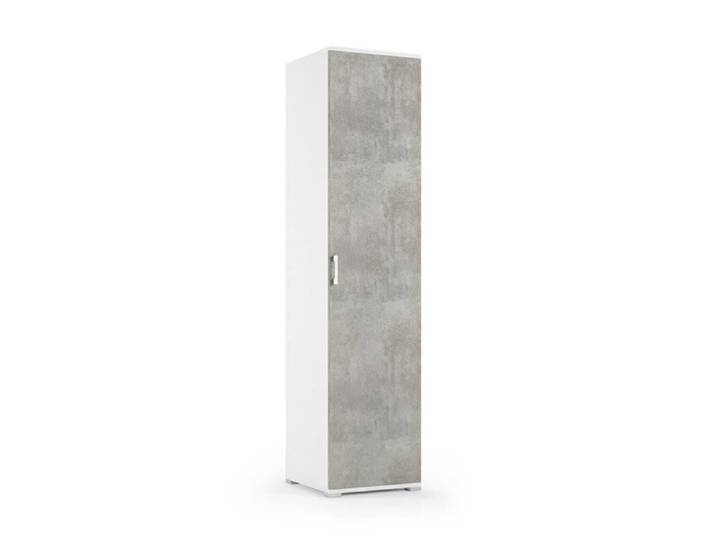 COLONNES POLYVALENTES BLANC 45CM 1 PORTE EFFET BÉTON