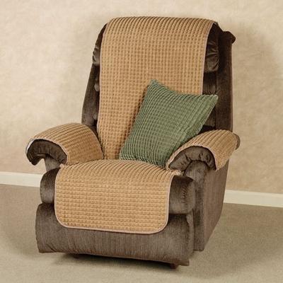 P/Kaufmann Home Premier Puff Furniture Protector Recliner/Wing Chair, Recliner/Wing Chair, Harvest Gold