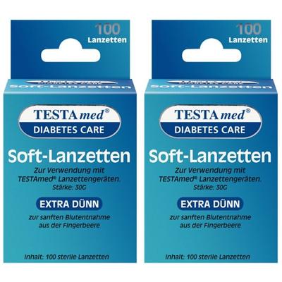 Testamed Soft-Lanzetten 2x 2x100 St Lanzetten