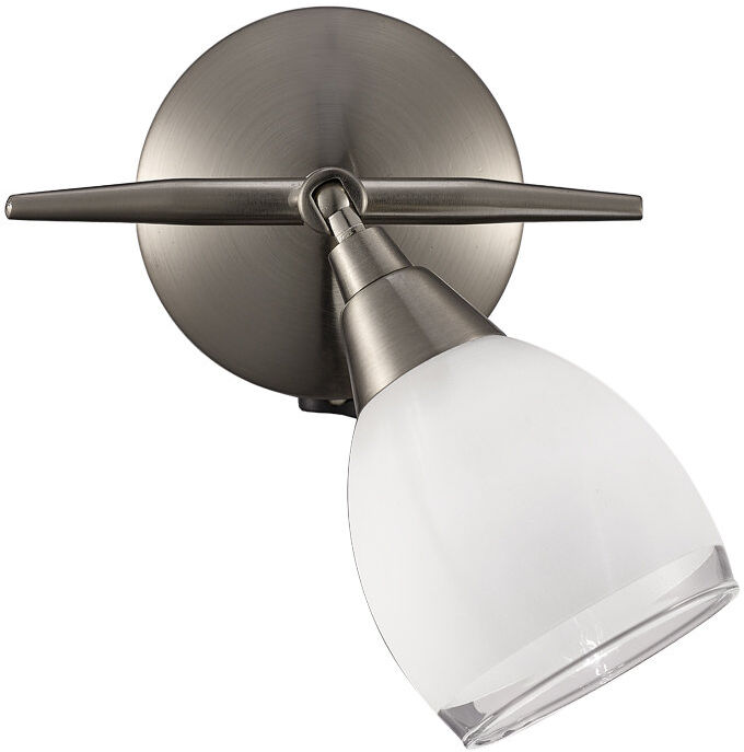 Metro Aileny Spotlight Satin Nickel 15cm H X 13cm W X 19cm D