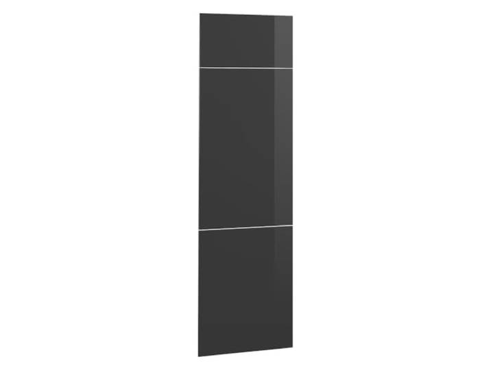 Vicco Küchenfront R-Line , Anthrazit Hochglanz 59.6 x 196 cm Möbelfront für den Kühlumbauschrank, passend für R-Line Küchenschränke zur einfachen Montage